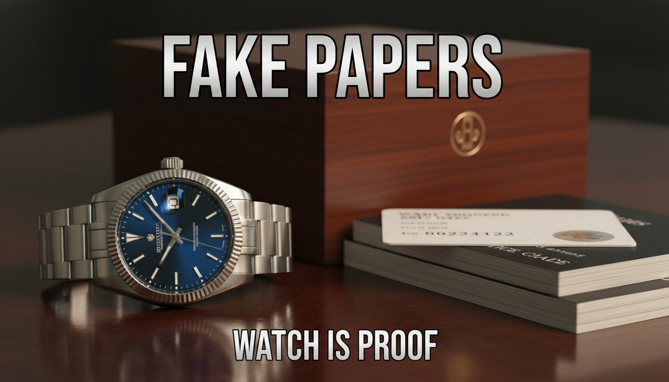 Box and papers are not the ultimate proof of authenticity