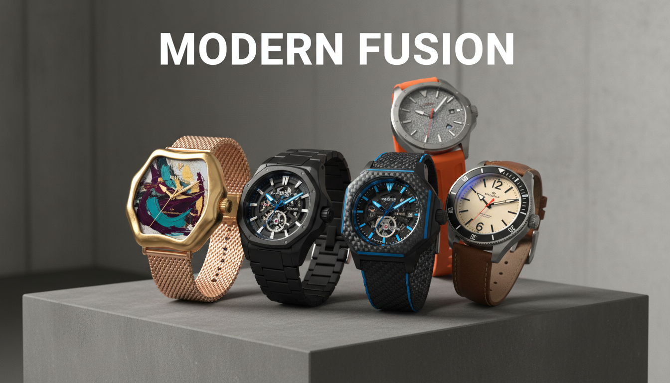 Image of diverse modern watches