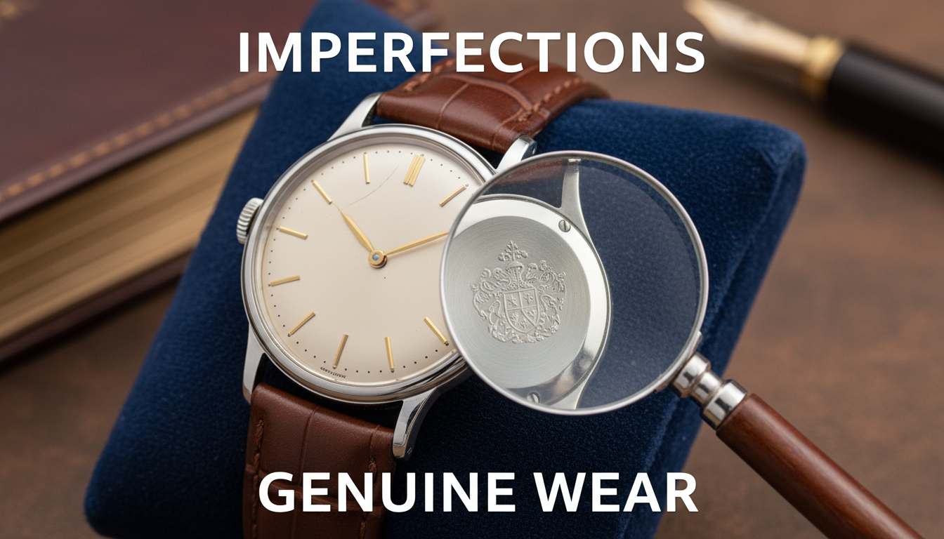 Minor flaws do not necessarily mean a watch is counterfeit