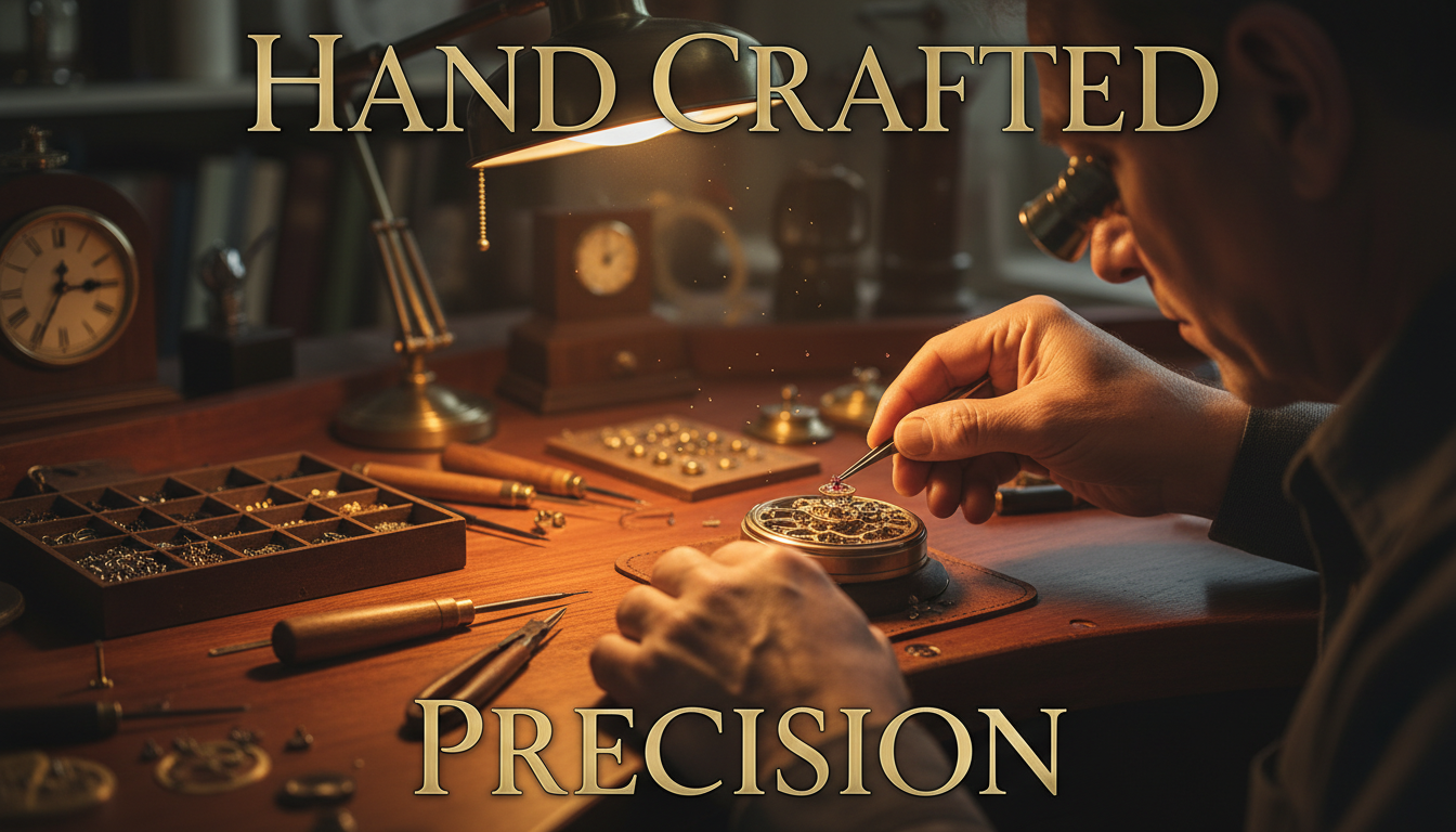 Master watchmaker working on a Patek Philippe movement.